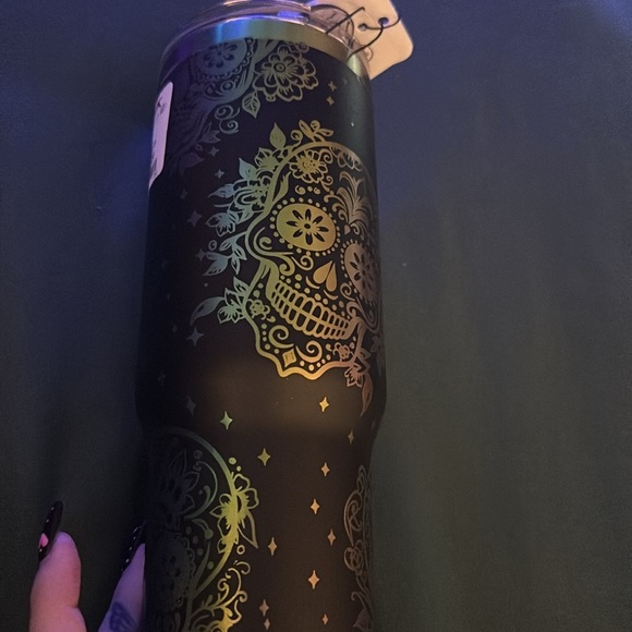 NWT Hydrapeak Halloween Sugar Skull Tumbler 💀☠️💀 - Picture 5 of 8